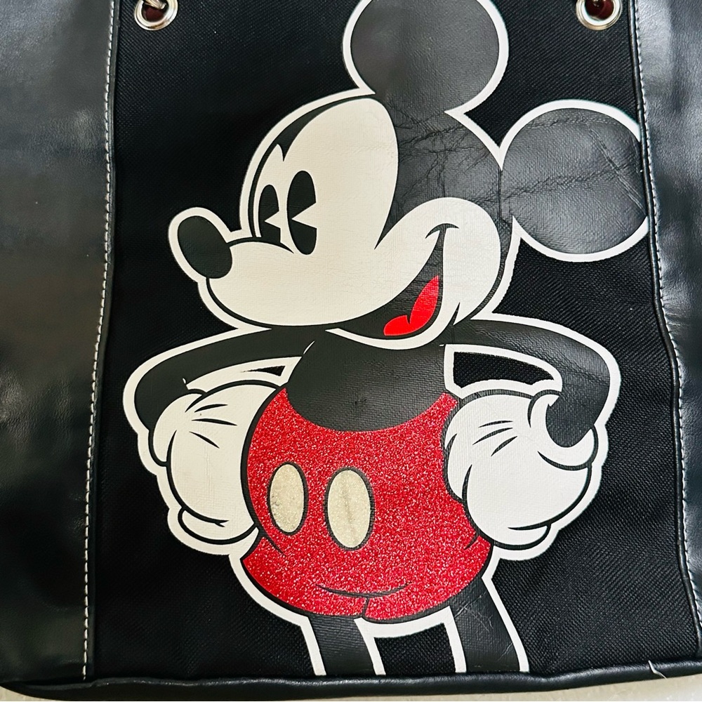 Disney Black Red & White Mickey Mouse Tote Bag – EUC 🖤❤️🤍 - Picture 3 of 10